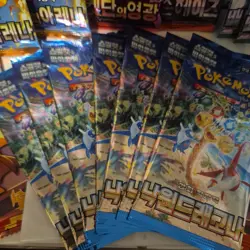 17 Pack Pokemon TCG Korean Booster Packs Variety Set Card Bundle Collection - Image 2