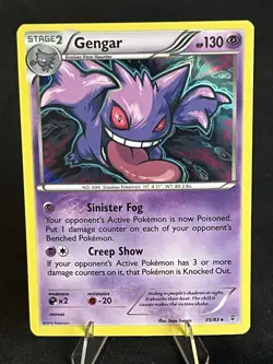 Pokemon XY Breakthrough Gengar Holo Rare Card 60/162 2015 MP Condition - Image 1