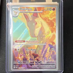 Pokemon TCG Rapidash Holo Card 189/182 English 2025 Fire Mane Ability - Image 4