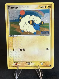 Mareep Reverse Holo Stamp 62/115 Unseen Forces Pokemon Card MP- Condition - Image 1