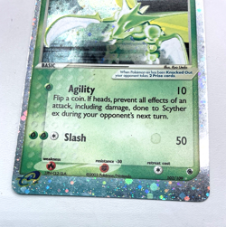 Pokemon Scyther ex 102/109 Ultra Rare Holo Foil 2003 Ruby & Sapphire Card - Image 4