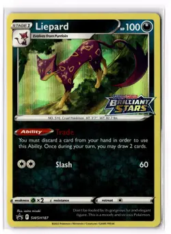 Liepard SWSH187 SWSH: Sword & Shield Promo Cards Holofoil NM - Image 1
