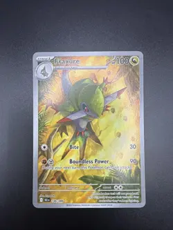 Pokemon Fraxure 146/086 Illustration Black Bolt SV TCG Card - Image 1