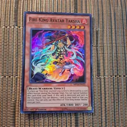 1996 Yu-Gi-Oh! 1st Edition Fire King Avatar Yaksha Card MP14-EN121 Super Rare - Image 4