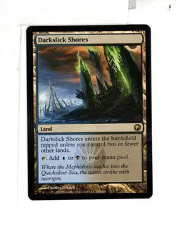 MTG SkeenAB Darkslick Shores from Scars of Mirrodin. LP. - Image 1