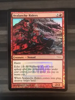 MTG | Avalanche Riders | DCI Judge Promo | FOIL | LP - Image 1