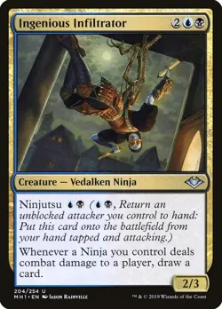 MTG Ingenious Infiltrator Modern Horizons #204 Uncommon Magic The Gathering - Image 1