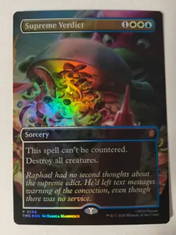 MTG Supreme Verdict, Foil, NM/Unplayed, TMNT Promo - Image 1