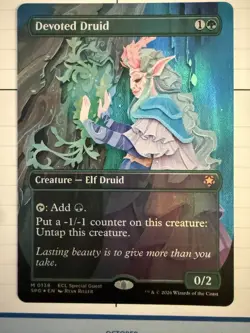 MTG Lorwyn Eclipsed - Special Guest Devoted Druid Creature MYTHIC FOIL #0138 - Image 1
