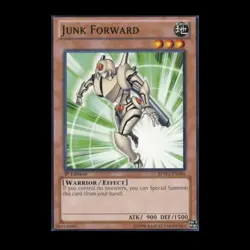 1996 Yu-Gi-Oh! 1st Edition Junk Forward BPW2-EN046 Common Card - Image 1