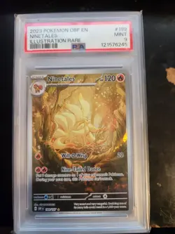 Pokemon - Ninetales 199/197 SV03: Obsidian Flames Holo - NM/MT - PSA 9 - Image 1