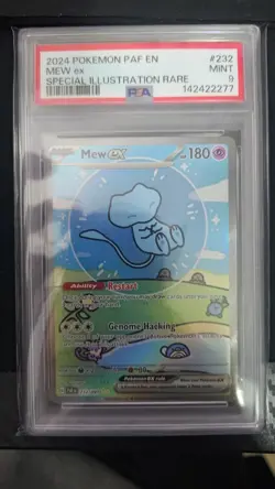 Pokemon Paldean Fates Bubble Mew ex 232/091 SIR PSA 9 - Image 1