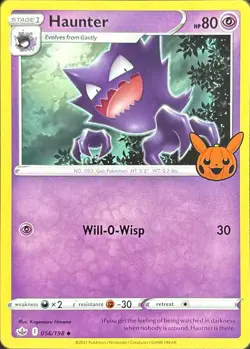 Haunter 056/198 Promo Trick or Trade BOOster Pokemon Near Mint - Image 1