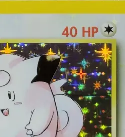 HOLO BLEED Clefairy 5/102 Base Unlimited Set 1999 Pokemon TCG Error Rare Card NM - Image 5