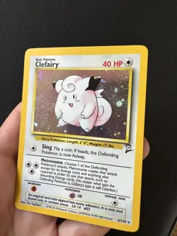 Clefairy 6/130 Holo Rare Base Set 2 Pokemon Card - Image 2