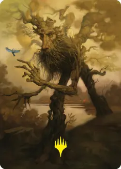 MTG Treefolk Token Art Card (Gold-Stamped Signature) [The Lord of the Rings: Tal - Image 1