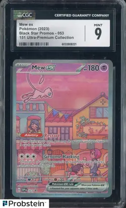 2023 Pokemon BSP 151 Ultra Premium Collection #053 Mew ex CGC 9 MINT - Image 1