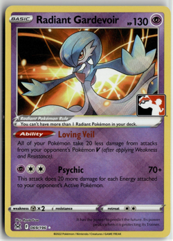 Radiant Gardevoir 069/196 Prize Pack Series 3 Stamped English Pokemon Card (LP) - Image 1
