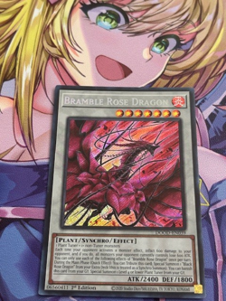 Yugioh 1x Bramble Rose Dragon Secret Rare DOOD-EN039 Doom of Dimensions 1st Ed - Image 1