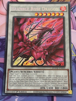 Yugioh 1x Bramble Rose Dragon Secret Rare DOOD-EN039 Doom of Dimensions 1st Ed - Image 2