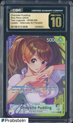 2024 One Piece Two Legends Charlotte Pudding Alternate Art CGC 10 PRISTINE - Image 1