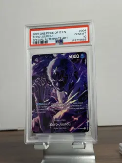 Zoro-Juurou 2025 One Piece Legacy of the Master #ST18-004 Special Alt Art PSA 10 - Image 1