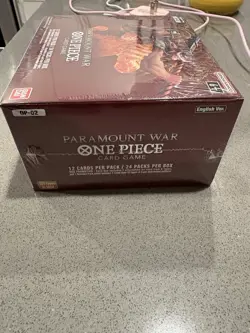 ONE PIECE - PARAMOUNT WAR (OP-02)-English Sealed Booster Box-Red Bottom Wave 1 811039039080 - Image 4