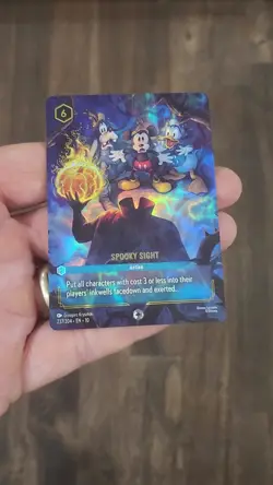 Disney Lorcana Spooky Sight (enchanted) Whispers In The Well Holofoil 237/204 - Image 2