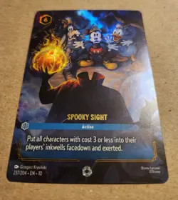 Disney Lorcana Spooky Sight (enchanted) Whispers In The Well Holofoil 237/204 - Image 3