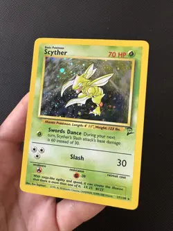 Scyther 17/130 Holo Rare Base Set 2 Pokemon Card - Image 3