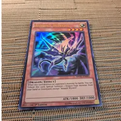 1996 Yu-Gi-Oh! 1st Edition Assault Wyvern Card MVP1-EN003 Ultra Rare - Image 3