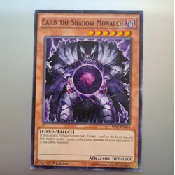 1996 Yu-Gi-Oh! Caius the Shadow Monarch SR01-EN004 Common 1st Edition Card - Image 2