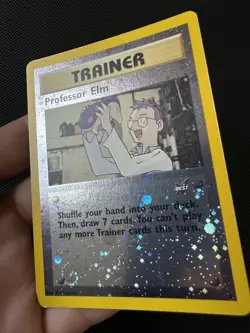 Professor Elm - Best of Game #3 - 2002 - Pokemon Card - Image 2