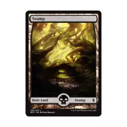WOTC MTG Battle for Zendikar Swamp #260 (Expanded Border) (C) (Foil) NM - Image 1