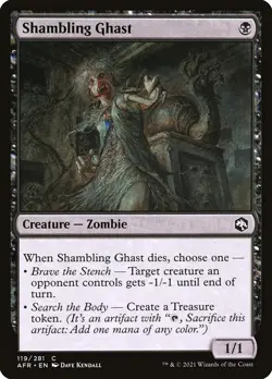Shambling Ghast #119/281 MTG Adventures in the Forgotten Realms AFR Common NM - Image 1