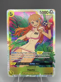 Nami OP08-106 SR One Piece Card Game English Super Rare NM - Image 1