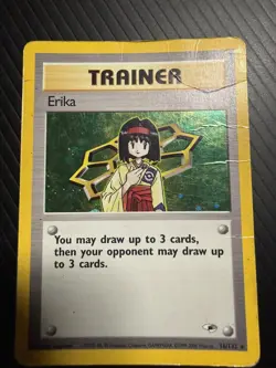 Pokemon TCG Erika 16/132 Gym Heroes Holo Rare Trainer English Card - Image 1