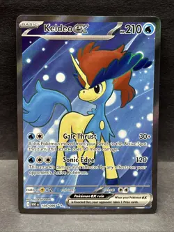 Pokemon TCG Keldeo EX Card 159/086Sv: White Flare Holo - Image 1