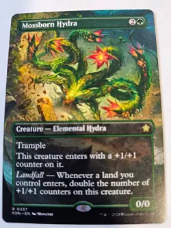 MTG - Mossborn Hydra Borderless - Foundations - Image 1