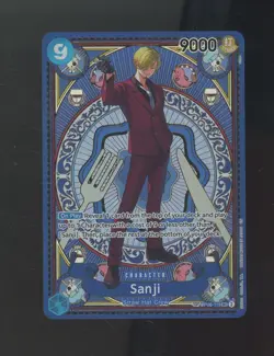 One Piece CCG Sanji OP06-119 Fist of Divine Speed English SP Parallel Card - Image 1