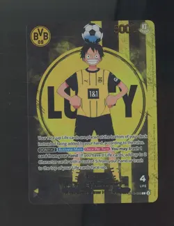 One Piece x BVB Borussia Dortmund Promo Card Monkey D Luffy ST13-003 - Image 1