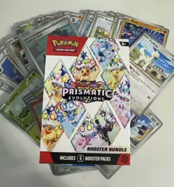 Pokemon Prismatic Evolutions lot of 80 cards NO DUPLICATES - Image 1