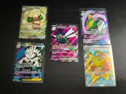 Pokemon- TCG Trading Cards lot of 5 full art cards modern nm - Image 1