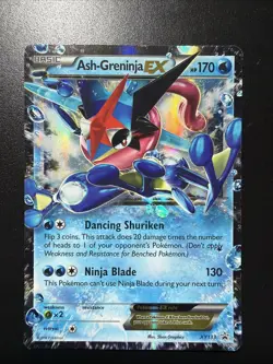Ash-Greninja EX XY133 Promo Pokemon TCG Full Art Holo Card - Image 1