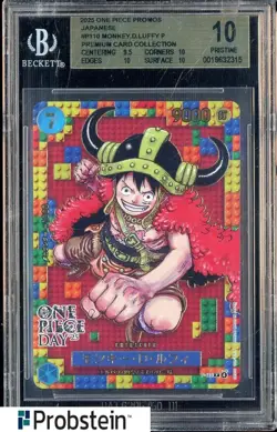 2025 One Piece Promos JPN P110 Monkey D. Luffy Premium Card Coll BGS 10 PRISTINE - Image 1