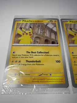 Brand New Sealed 2X- Pokemon TCG Pikachu At The Museum Promo Card - Image 2