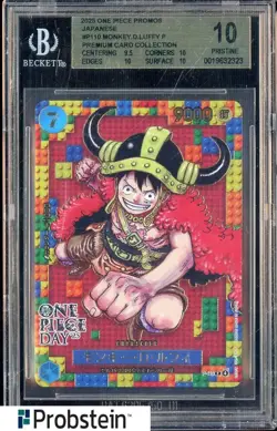 2025 One Piece Promos JPN P110 Monkey D. Luffy Premium Card Coll BGS 10 PRISTINE - Image 1