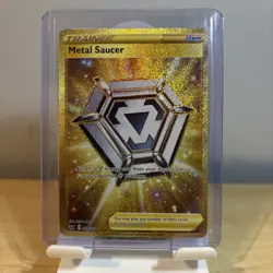 Metal Saucer - 214/202 - Pokemon Sword & Shield Base Set Secret Rare Card NM - Image 1