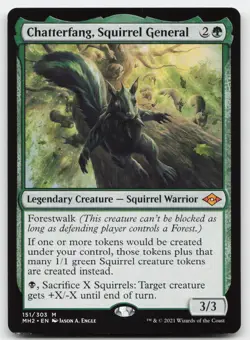 Chatterfang, Squirrel General #151 (LP) Modern Horizons 2 MH2 Magic MTG - Image 1