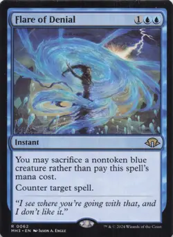 Flare of Denial Modern Horizons 3 Regular Rare #62 NM MTG - Image 1